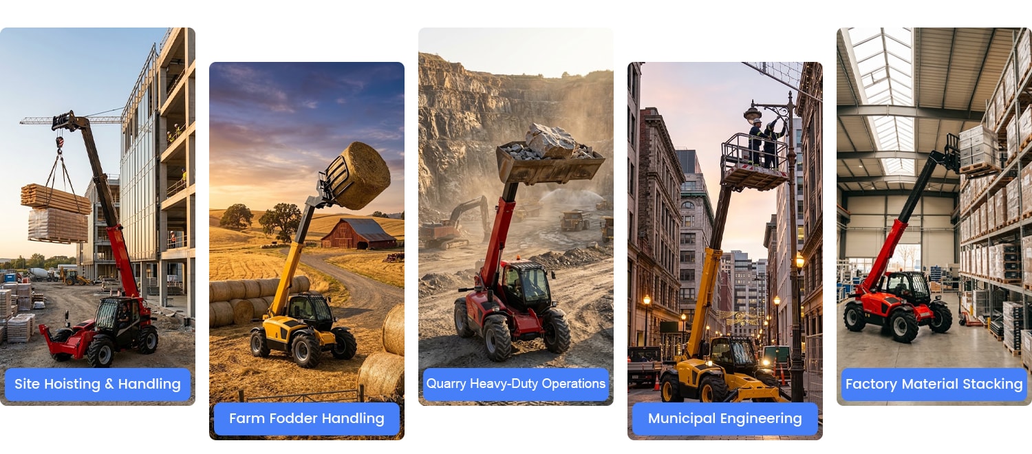 Application Scenarios for Telescopic Forklift