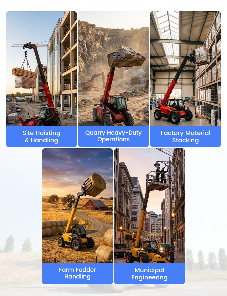 Telescopic Forklift mobile area