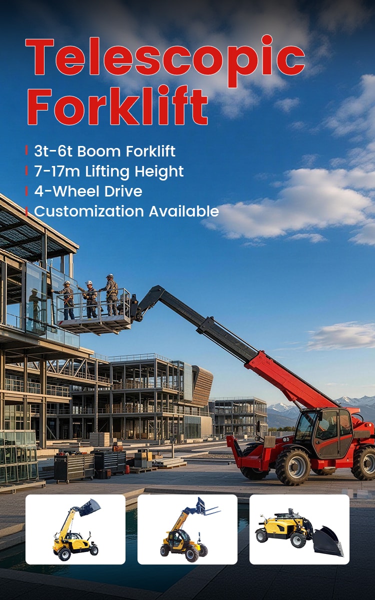 Telescopic Forklift mobile banner